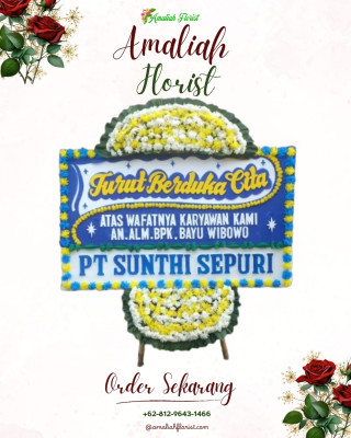 Papan Bunga Duka di Tanjung Balai