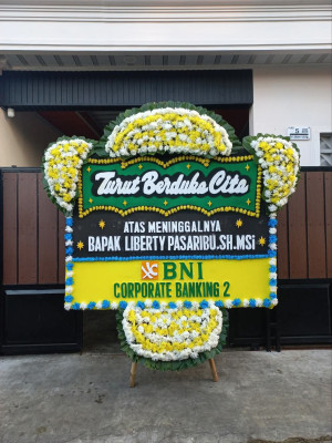 Papan Bunga Duka di Tanjung Balai