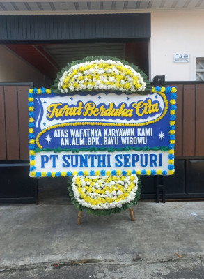 Papan Bunga Duka di Tanjung Balai