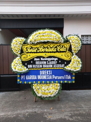Papan Bunga Duka di Tanjung Balai