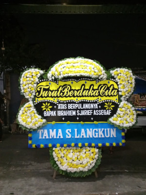 Papan Bunga Duka di Tanjung Balai