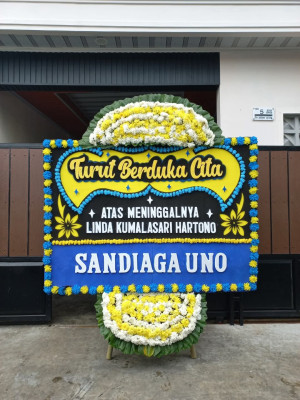 Papan Bunga Duka di Tanjung Balai